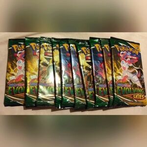 Pokemon evolving Skies lot×5 booster packs